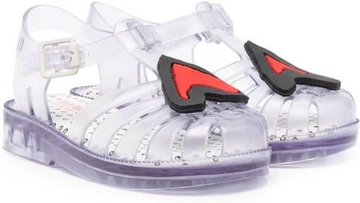 10 CORSO COMO heart-embellished jelly sandals Blue