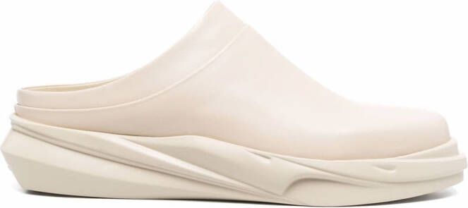 1017 ALYX 9SM round-toe chunky-sole slides Neutrals
