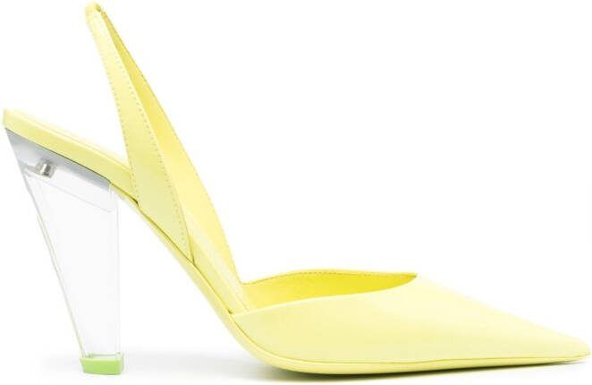 3juin 105mm leather pumps Yellow