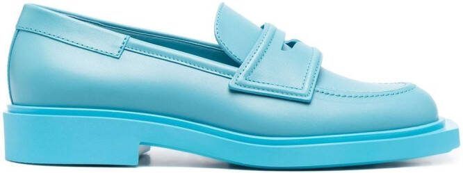 3juin leather Penny loafers Blue