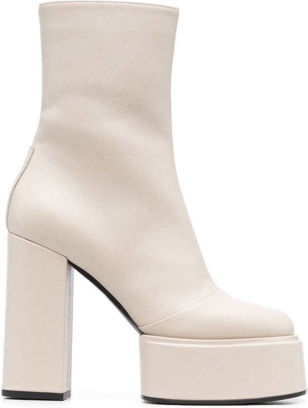 3juin platform ankle boots Neutrals