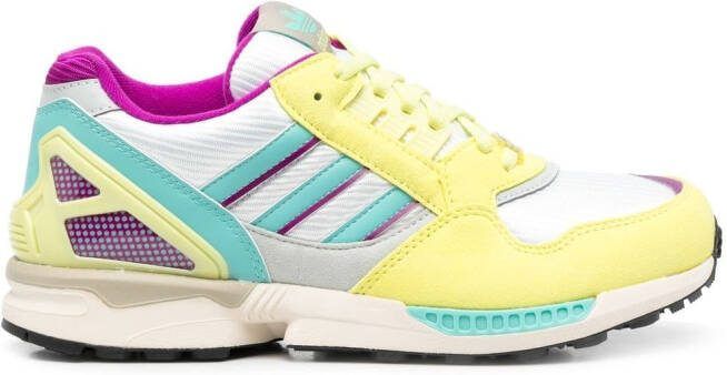 Adidas panelled-design lace-up sneakers Neutrals