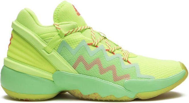 Adidas D.O.N. Issue #2 "Marvel Spider Spidey Sense Green" sneakers
