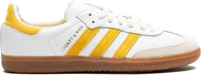 Adidas Samba OG "SPORTY  RICH White Bold Gold" sneakers