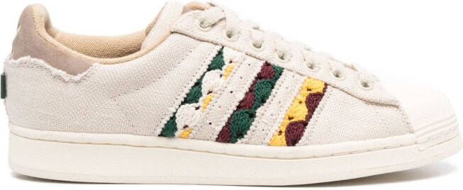 Adidas Stan Smith crochet-panelling sneakers Neutrals - Picture 2