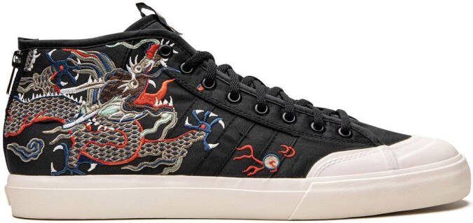 Adidas x Footpatrol x Juice Matchcourt Mid SE sneakers Black - Picture 6