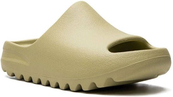 Adidas Yeezy Kids Yeezy "Resin" slides Green