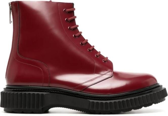 Adieu Paris Type 196 leather ankle boots Red