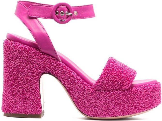 AGL Sista Zerby 80mm leather sandals Pink