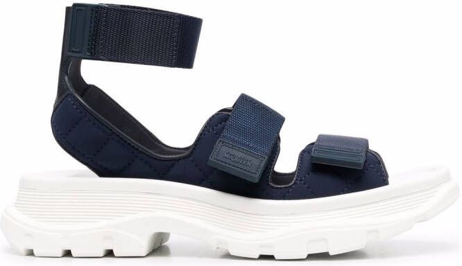 Alexander McQueen chunky touch-strap sandals Blue