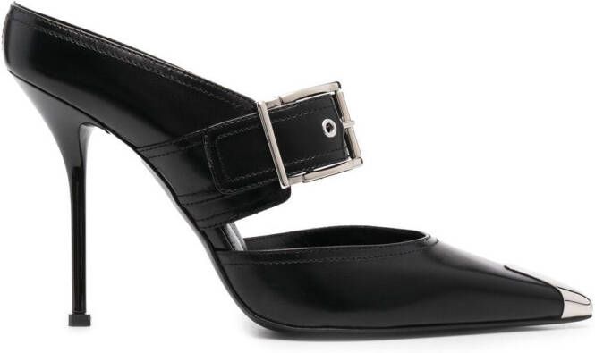Alexander McQueen 120mm leather mules Black