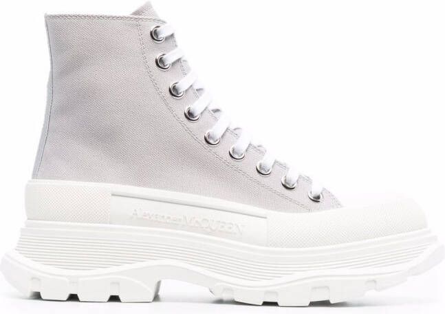 Alexander McQueen Tread Slick boots Grey