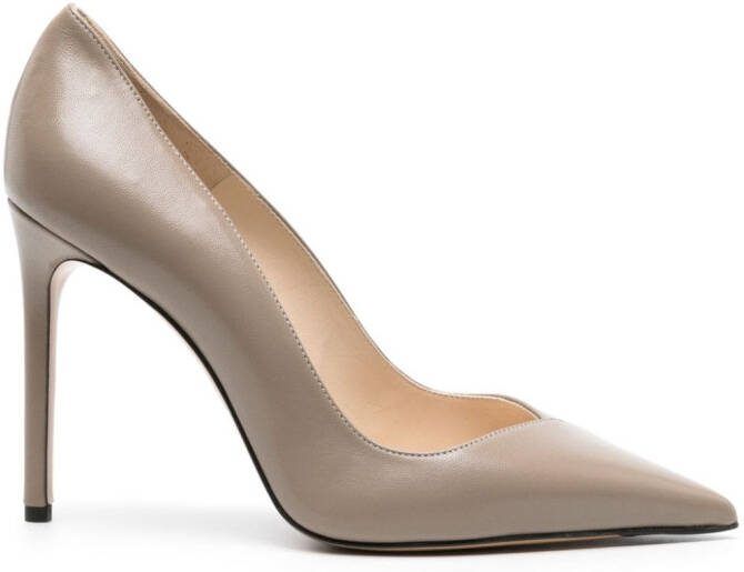 Alexandre Birman Pamela 100mm leather pumps Grey