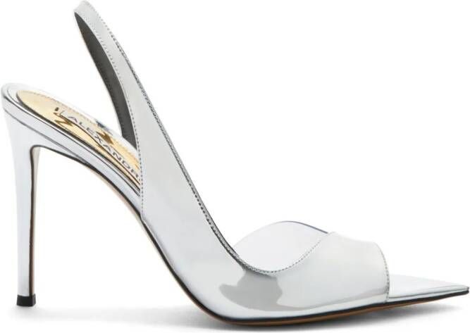 Alexandre Vauthier 105mm mirrored-finish stiletto pumps Black