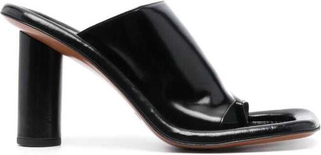 AMBUSH 95mm leather sandals Black