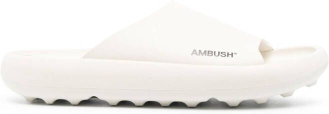 AMBUSH logo-print slides White