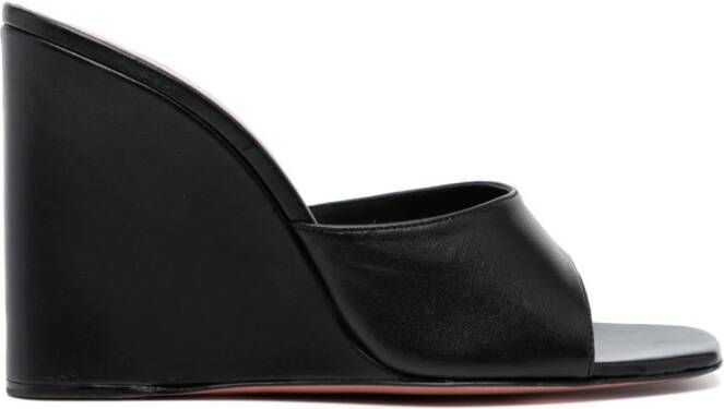 Amina Muaddi 95mm Lupita sandals Black