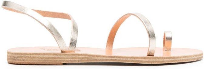 Ancient Greek Sandals Apli Eleftheria metallic-effect sandals Gold