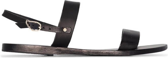 Ancient Greek Sandals Clio leather sandals Black