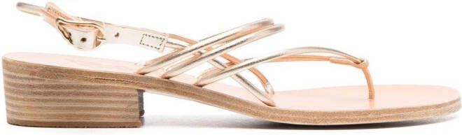 Ancient Greek Sandals Cycladic 35mm heeled sandals Gold