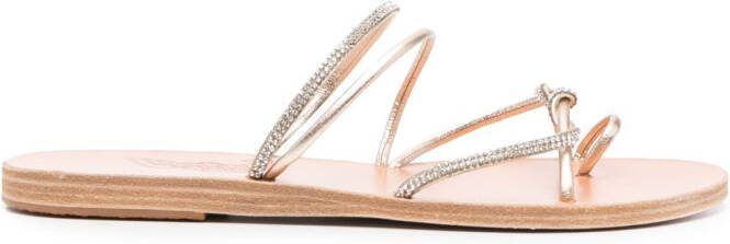 Ancient Greek Sandals Fantasia leather flip flop Gold