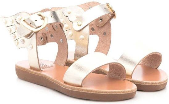ANCIENT GREEK SANDALS KIDS Ikaria open-toe sandals Silver