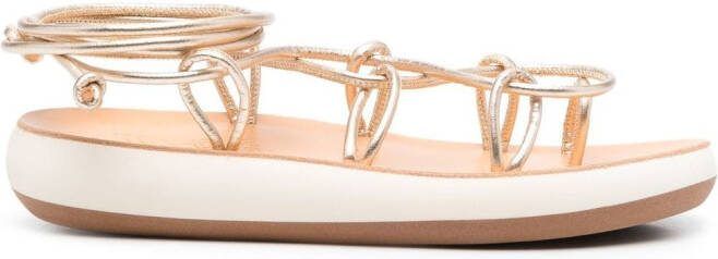 Ancient Greek Sandals lace-up minimal sandals Gold