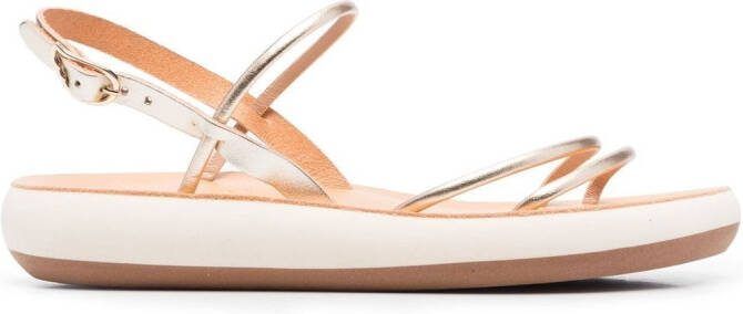 Ancient Greek Sandals Polis metallic-strap sandals Gold