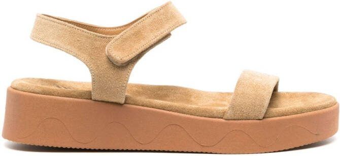 Ancient Greek Sandals Salamina suede sandals Neutrals