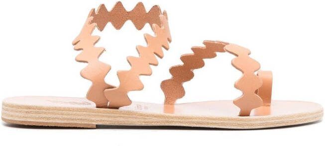 Ancient Greek Sandals scallop-hem sandals Neutrals
