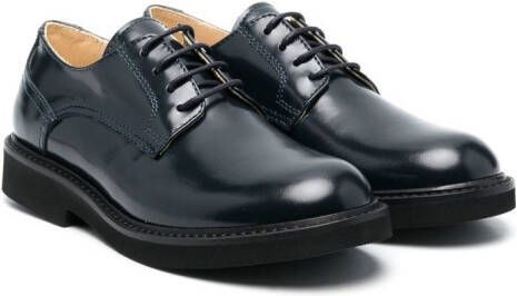 Andrea Montelpare lace-up leather loafers Blue