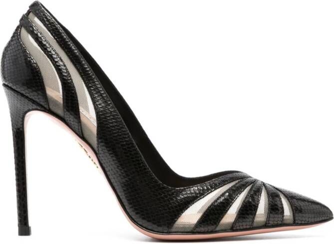 Aquazzura The Spy 105mm pointed-toe pumps Black