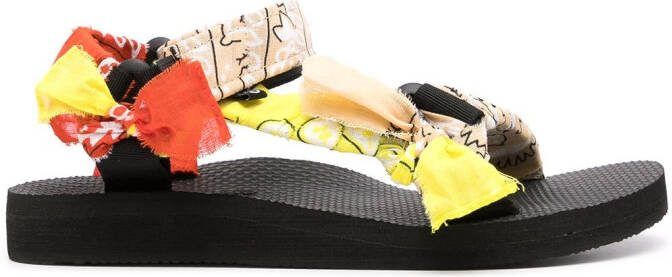Arizona Love Trekky bandana-print sandals Black