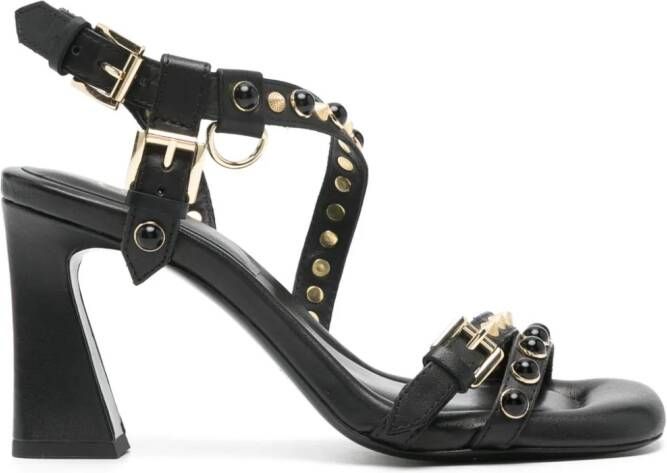 Ash 95mm Lennox leather sandals Black