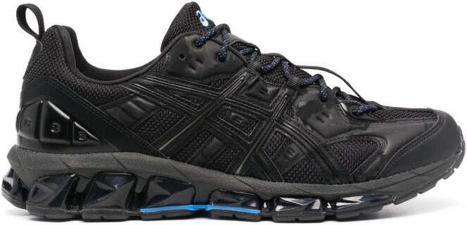 ASICS logo-embroidered low-top sneakers Black