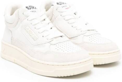 Autry Kids mid-top suede sneakers White