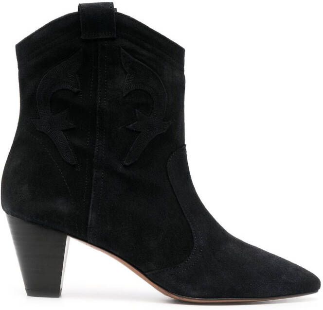 BaSh Casey suede cowboy boots Black