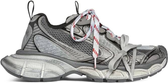 Balenciaga 3XL mesh-panel sneakers Grey