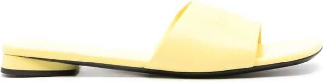 Balenciaga Duty Free leather sandals Yellow