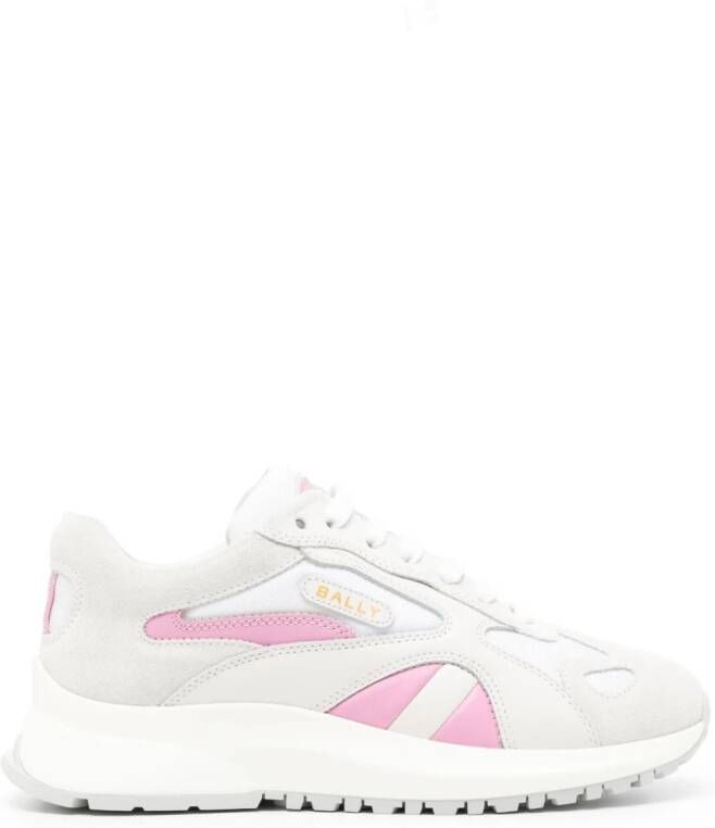 Bally contrast-panel leather sneakers White