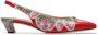 Bally Sylt 35mm strawberry-print leather pumps Red - Thumbnail 1