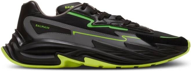 Balmain Run-Row leather sneakers Black