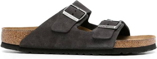 Birkenstock Arizona suede open-toe sandals Grey