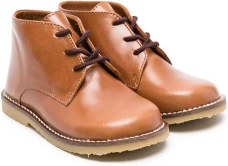 Bonpoint Dao leather Derby shoes Brown