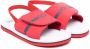 BOSS Kidswear logo-print touch-strap sandals Red - Thumbnail 1