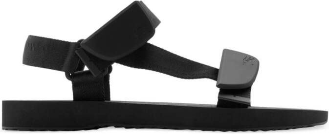 Burberry Trek logo-debossed sandals Black