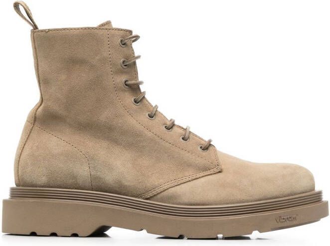 Buttero lace-up suede boots Grey