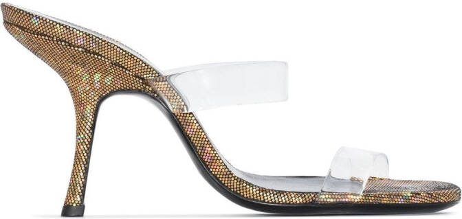 BY FAR Clara 95mm sandals Neutrals
