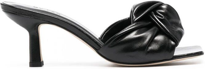 BY FAR 70mm Lana sandals Black
