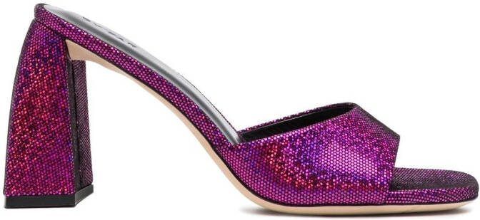 BY FAR 90mm Michele sandals Pink